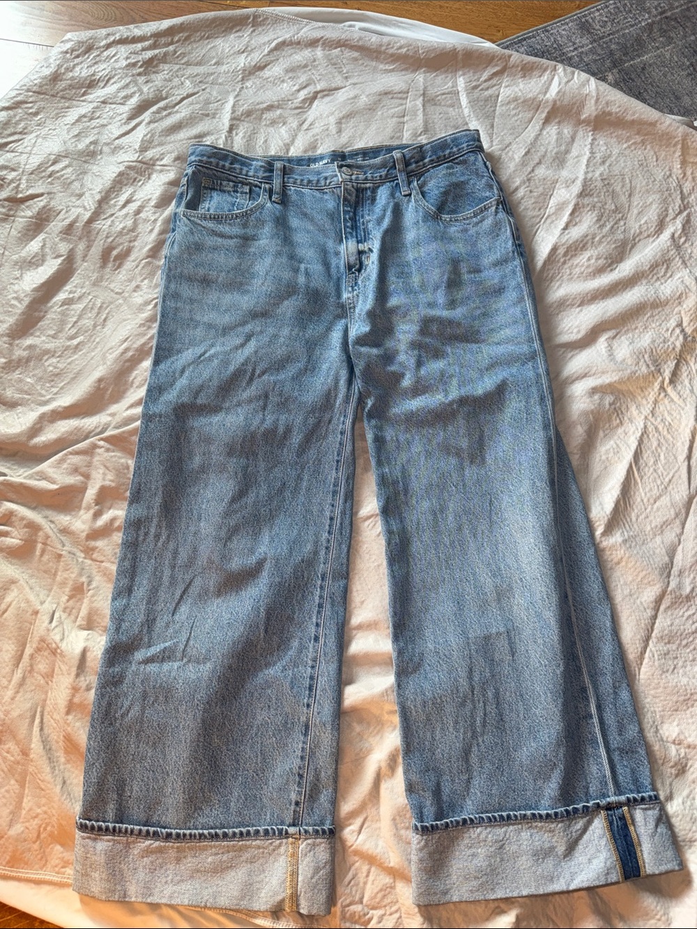 Old Navy Light Blue Wide Leg Jeans